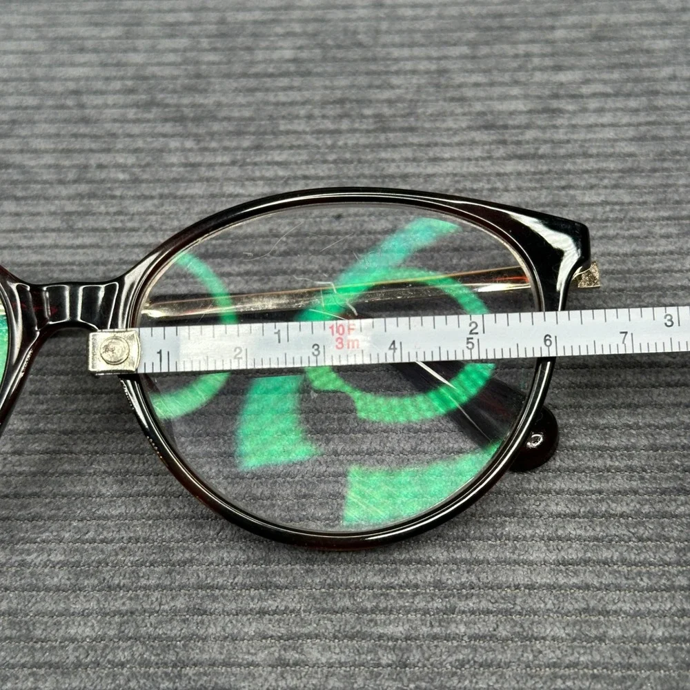 Max&Co. Tortoiseshell Cat Eye Y2K Eyeglasses Brown Gold Vintage 004148410030